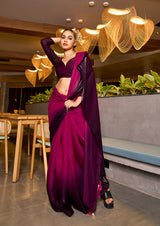 INDO SILK LUXE SATIN SAREE