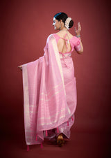 Woven Design Zari Organza Saree