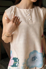 Ivory Bloom Handblock Kurta Set