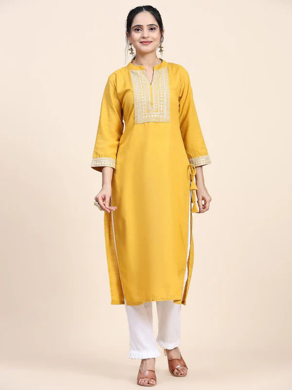 Designer Muslin Cotton Kurta Suit Set