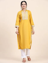 Designer Muslin Cotton Kurta Suit Set