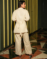 Crafted from premium Vatican fabric, this ensemble features delicate handwork
