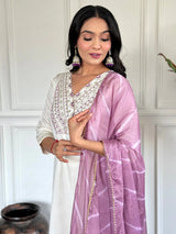 Designer Viscose Chanderi Kurta Suit Set with Premium Embroidery