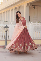 Premium Designer Readymade Gown with Dupatta