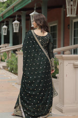 Premium designer Kurti-Plazzo-Dupatta set