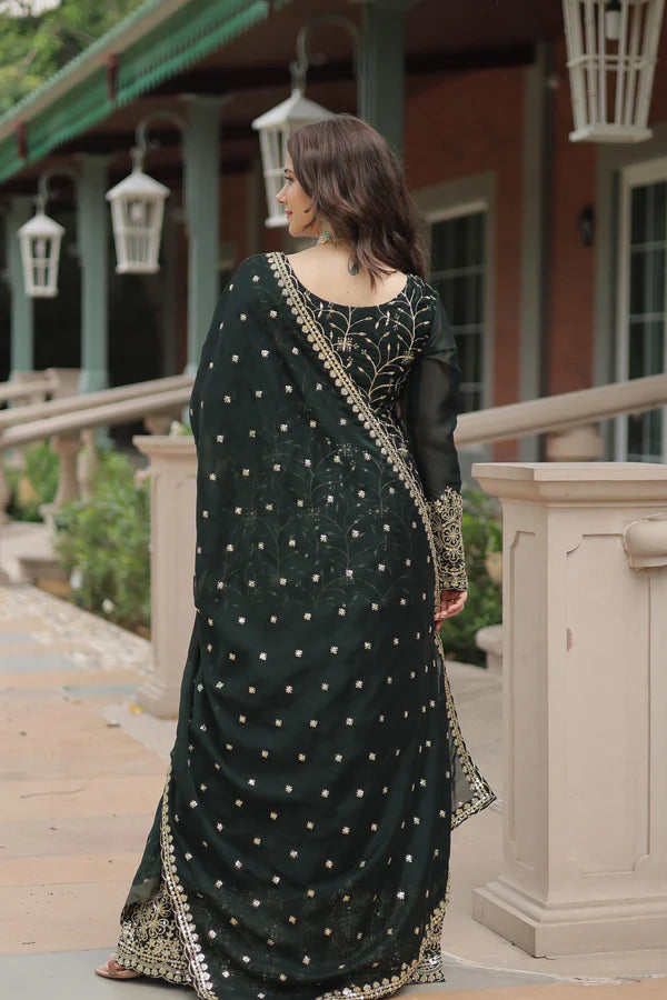 Premium designer Kurti-Plazzo-Dupatta set