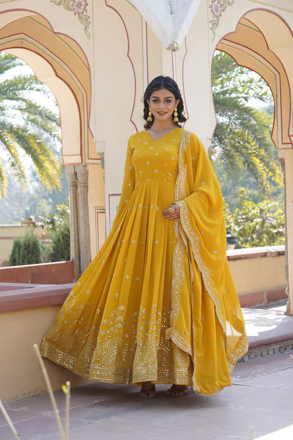 This stunning designer gown