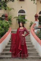 Premium Designer Kurti-Sharara-Dupatta Collection