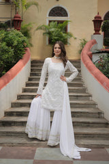 Premium Designer Kurti-Sharara-Dupatta Collection