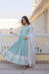 Designer Gown with Dupatta