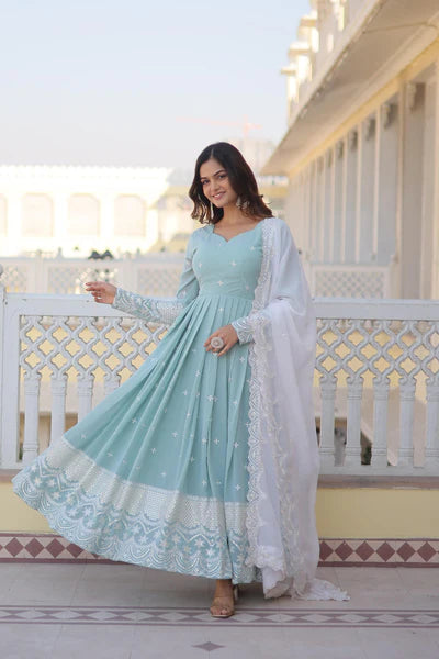 Designer Gown with Dupatta